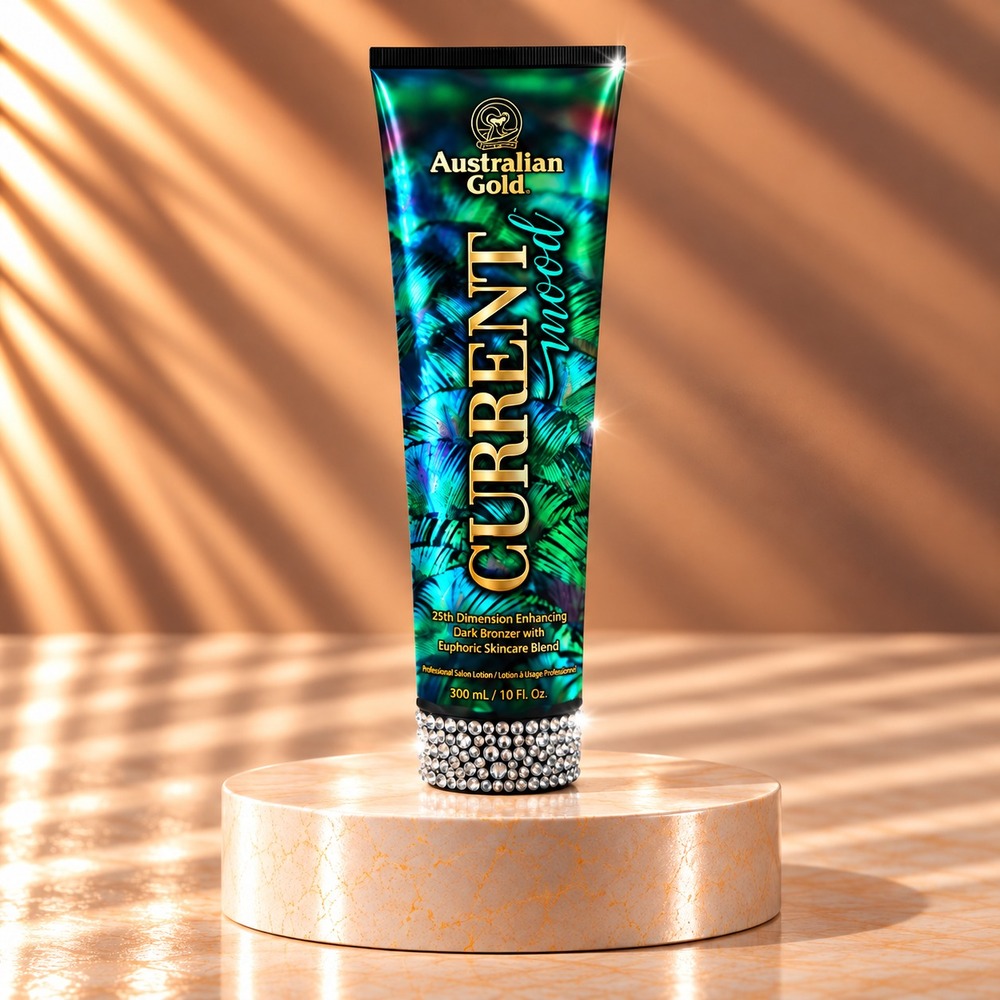 Australian Gold Current Mood 25th Dimension Dark Bronzer Tanning Lotion 10 oz